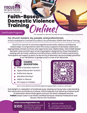 Domestic Violence Training Flyer